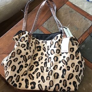 Cheetah print bag